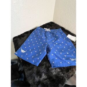 New little Dolfin flamingo pool float swim trunks Sz 7